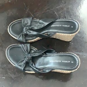 Athena Alexander Shoes | Size 8 | Black Wedges